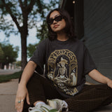 The Pirate Oversized Tee in Vintage Black