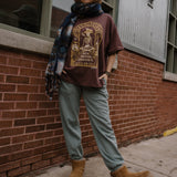 The Pirate Oversized Tee in Mocha