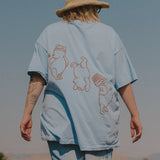 The Silly Ole Bear Oversized Tee in Sky Blue