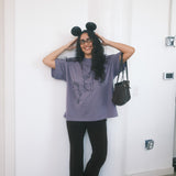 The Silly Ole Bear Oversized Tee in Purple Haze
