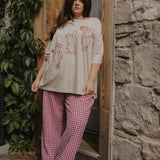 The Silly Ole Bear Oversized Tee in Sand