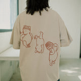 The Silly Ole Bear Oversized Tee in Sand