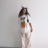 The Pumpkin Bear Oversized Tee in White
