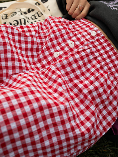 The Boxer Short in Red Gingham