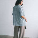 The Basic Oversized Tee in Sky Stripe