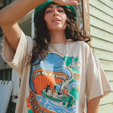 The Storybook Land Oversized Tee in Sand