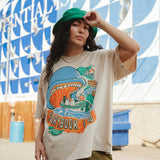The Storybook Land Oversized Tee in Sand