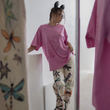 The Silly Ole Bear Oversized Tee in Pink