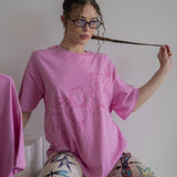The Silly Ole Bear Oversized Tee in Pink