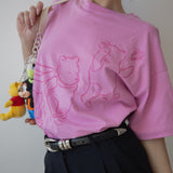 The Silly Ole Bear Oversized Tee in Pink