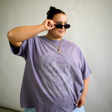 The Space Oversized Tee in Purple Haze