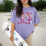 The Once Upon a Time Oversized Tee in Purple Haze