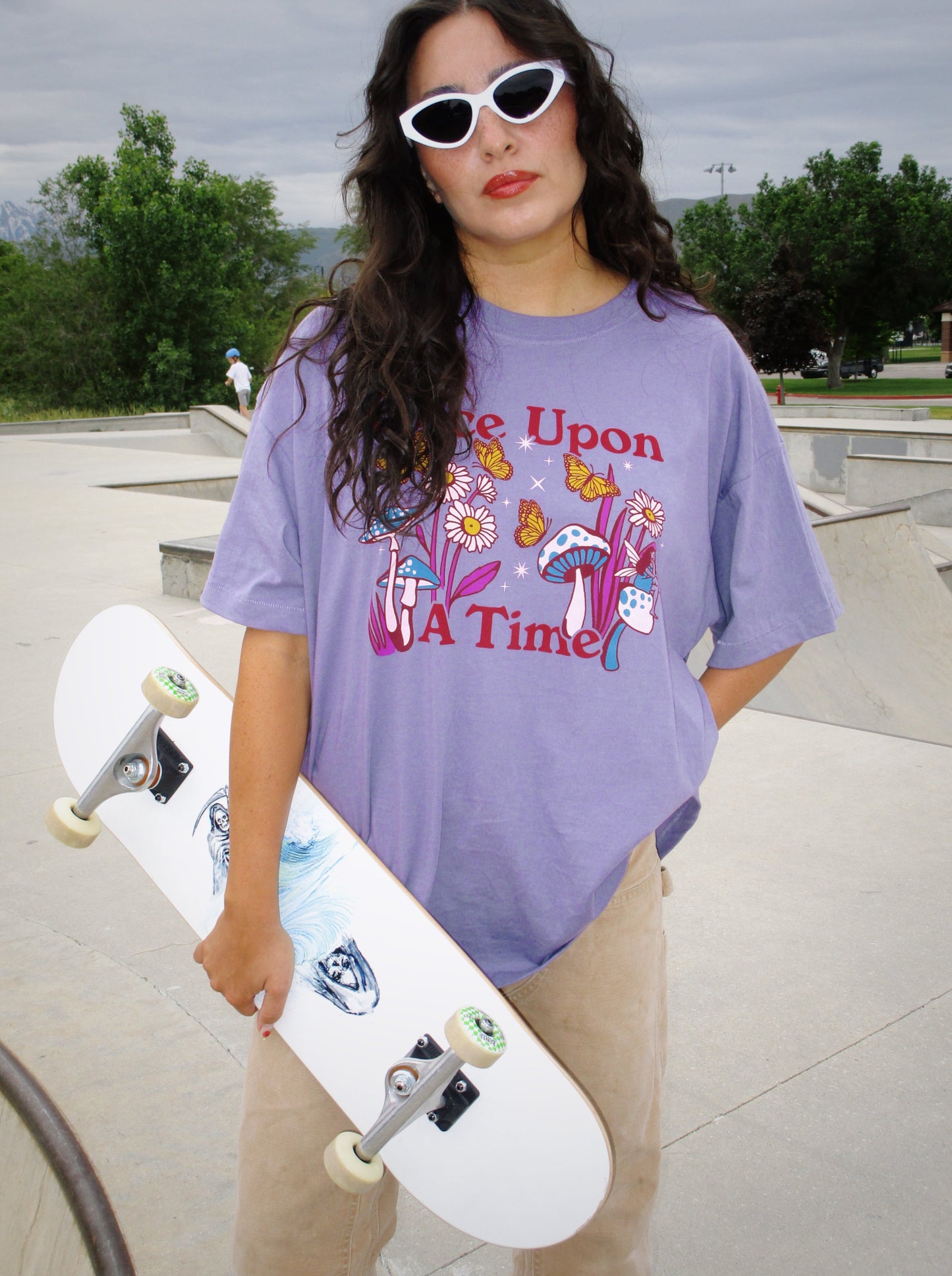 The Once Upon a Time Oversized Tee in Purple Haze