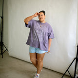 The Space Oversized Tee in Purple Haze
