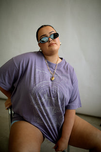 Purple Haze Washed Oversized Tee