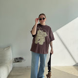 The Park Bears Oversized Tee in Mocha