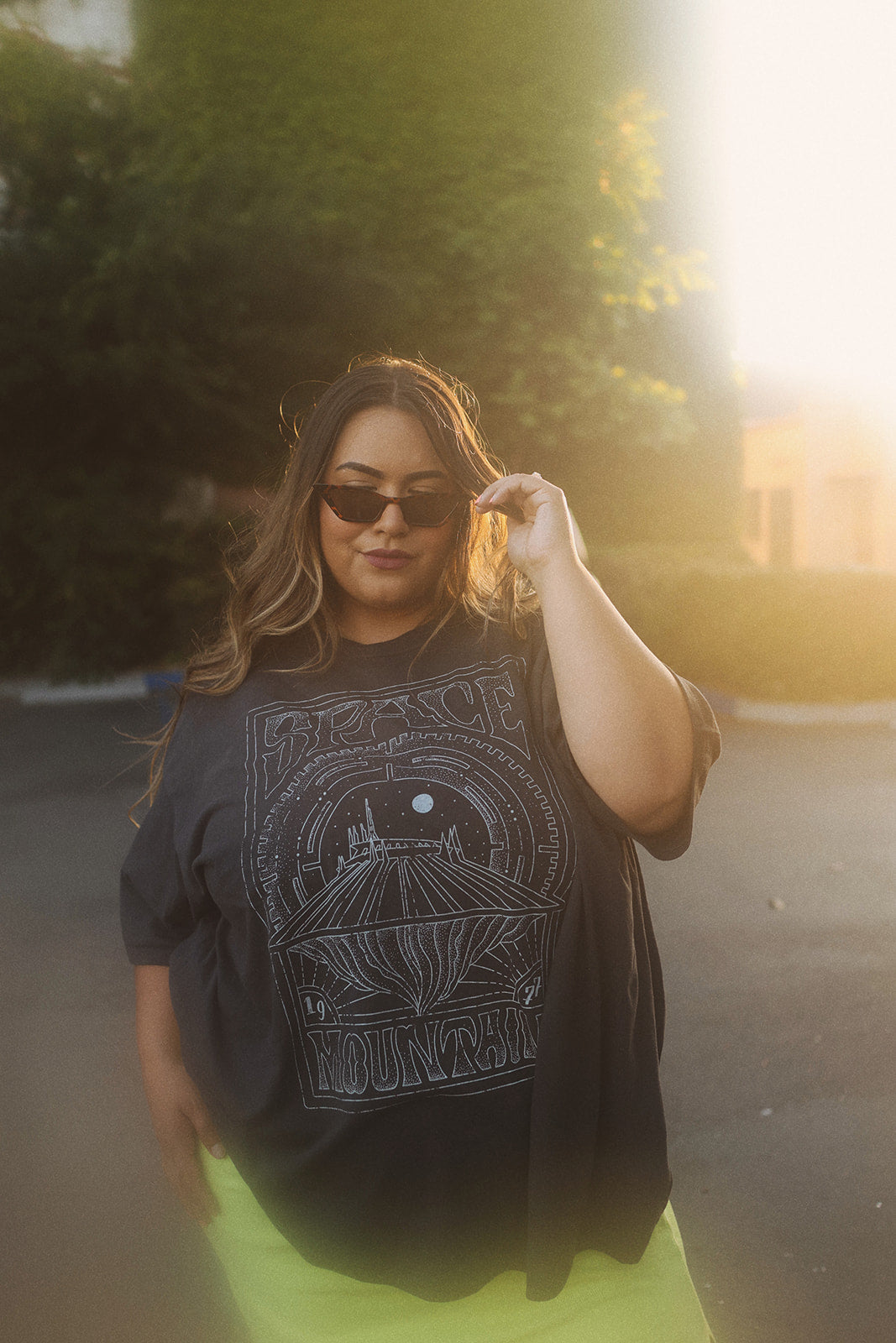 The Space Oversized Tee in Vintage Black