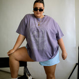 The Space Oversized Tee in Purple Haze