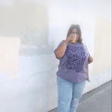 The Teacups Oversized Tee in Purple Haze