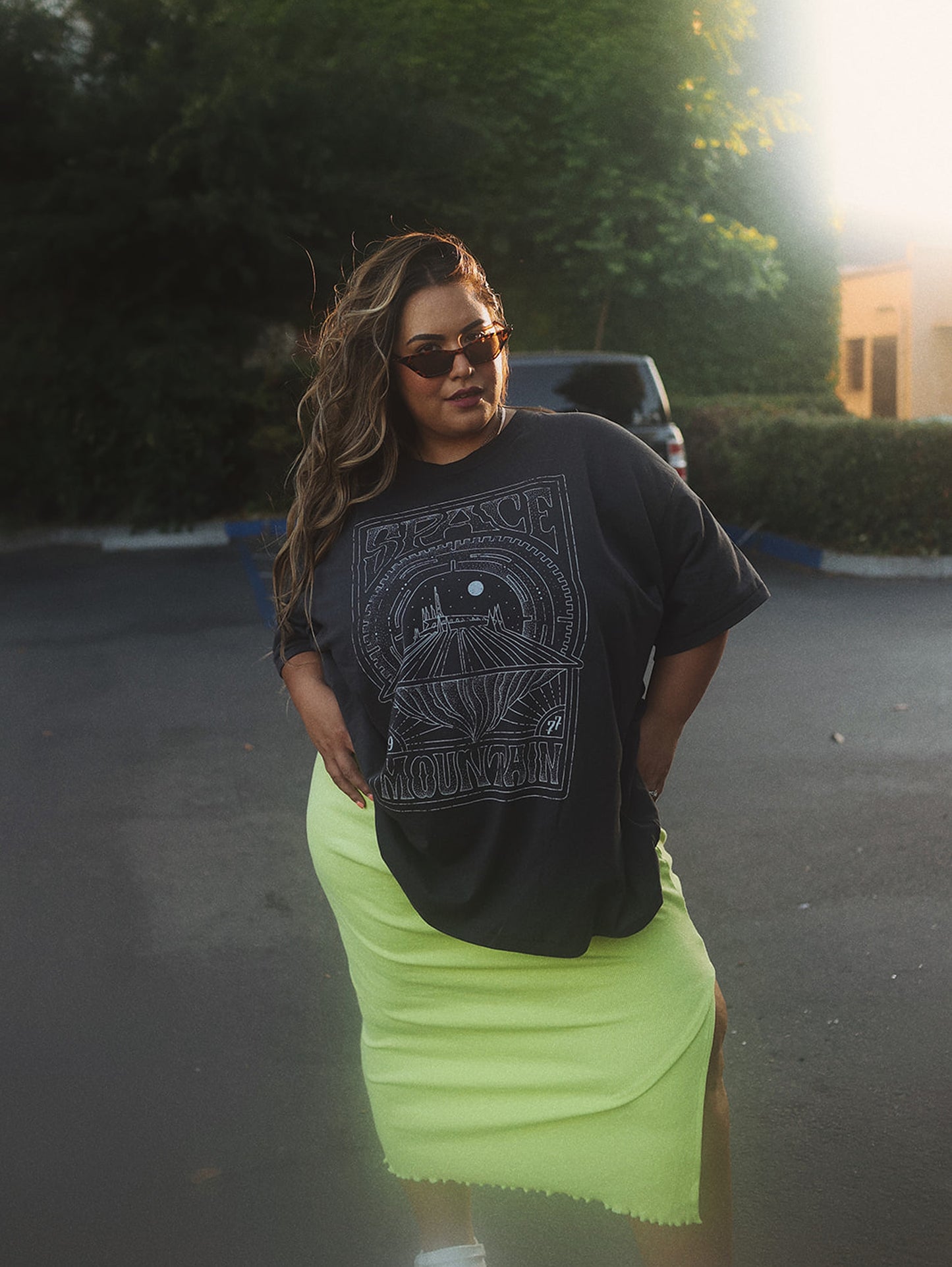 The Space Oversized Tee in Vintage Black