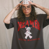 The Dreamer University Oversized Tee in Mocha