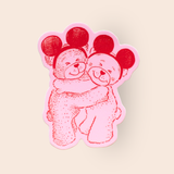 The Park Bears Sticker in Red & Pink