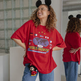 The World Showcase Oversized Tee in Red