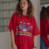 The World Showcase Oversized Tee in Red