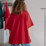 The World Showcase Oversized Tee in Red