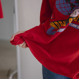 The World Showcase Oversized Tee in Red