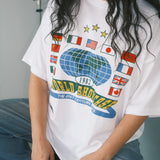 The World Showcase Oversized Tee in White