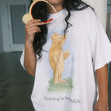 The "Nothing is impossible" Oversized Tee in White