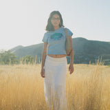 The Animal Kingdom Baby Tee in Sky Blue