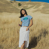 The Animal Kingdom Baby Tee in Sky Blue