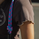 The Churro Bear Ruffle Trim Baby Tee in Mocha