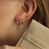 The Second Star Hoops in Titanium