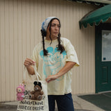 The Park Bears Oversized Tee in Butter Yellow