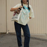 The Park Bears Oversized Tee in Butter Yellow