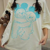 The Park Bears Oversized Tee in Butter Yellow