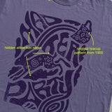 The Teacups Oversized Tee in Purple Haze