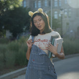 The Hundred Acre Wood Ruffle Trim Baby Tee in Sand
