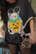 The Pumpkin Bear Oversized Tee in Vintage Black