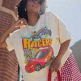 The Racers Oversized Tee in Butter Yellow