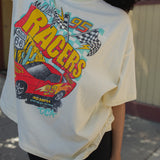 The Racers Oversized Tee in Butter Yellow