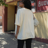 The Racers Oversized Tee in Butter Yellow