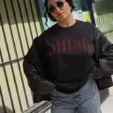 The Villain Oversized Tee in Vintage Black