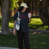 The Villain Oversized Tee in Vintage Black