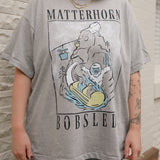 The Matterhorn Oversized Tee in Heather Grey