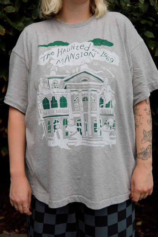 The Mansion Oversized Tee in Heather Grey