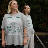 The Mansion Oversized Tee in Heather Grey